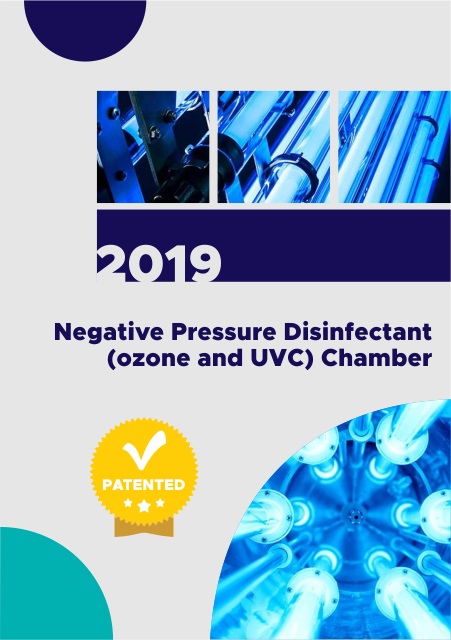 2019 Negative Pressure Disinfectant (ozone and UVC) chamber Paten